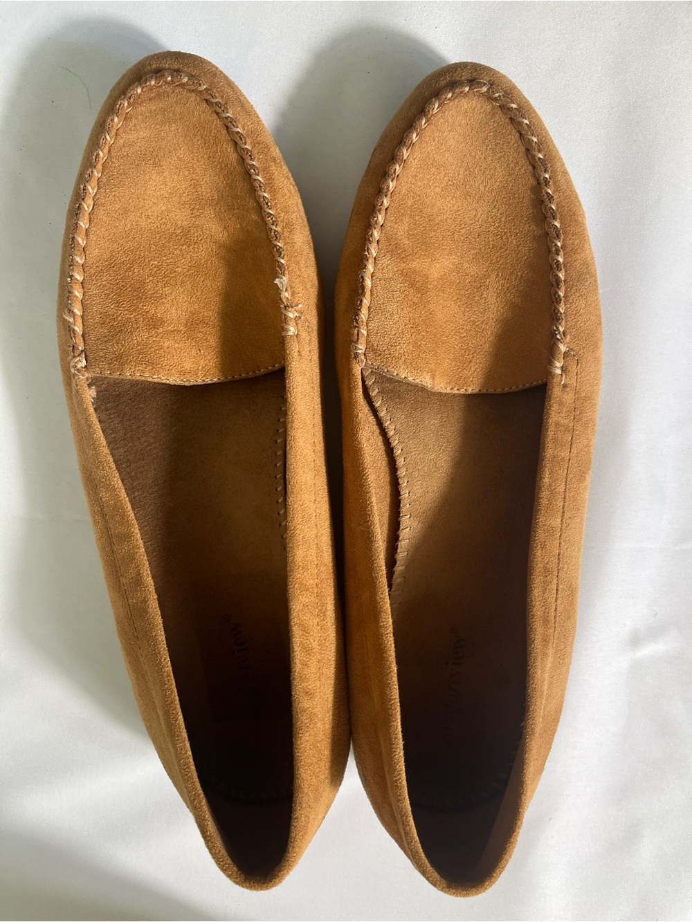 Comfortview Tan Suede Moccasin Flats Size 10.5WW